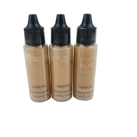 Luminess Advanced Shade 040 Silk 4-In-1 Airbrush Foundation 3 x .5 oz NEW Sealed - Picture 1 of 4